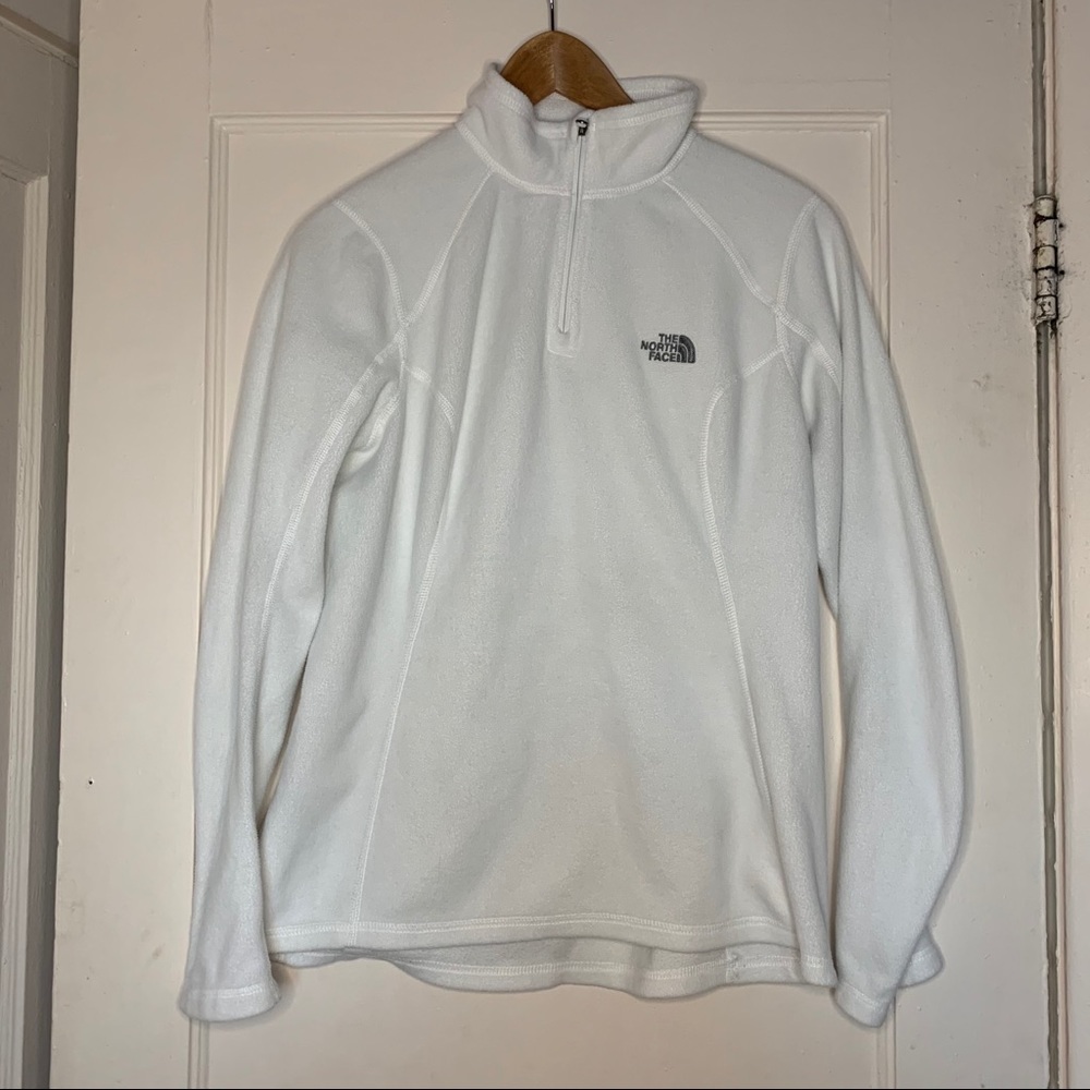 North Face White fleece